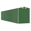 vidaXL Capanno da Giardino Verde 192x938x223 cm Acciaio Zincato