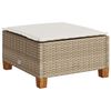 vidaXL Set Divani da Giardino 7 pz con Cuscini Beige in Polyrattan