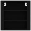vidaXL Mobile a Parete Nero 80x33x80 cm in Legno Multistrato