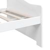vidaXL Divano Letto a 3 Posti Bianco Legno Massello di Pino 90x200cm