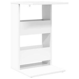 vidaXL Tavolo laterale Bianco 40 x 35 x 60,5 cm Legno multistrato