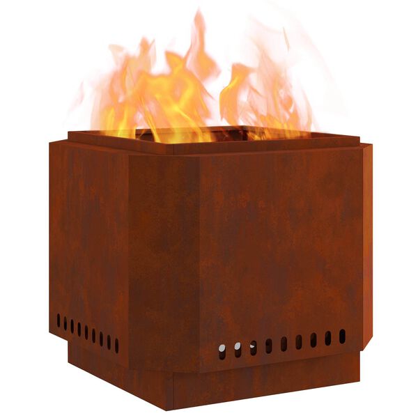 vidaXL Focolare Senza Fumi Marrone 58 x 58 x 51 cm