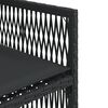 vidaXL Set da Pranzo da Giardino 9 pz con Cuscini Nero in Polyrattan