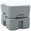 vidaXL Toilette da Campeggio Grigio e Bianco 41,5 x 36,5 x 37,5 cm