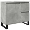 vidaXL Armadietto da Bagno Grigio Cemento 65x33x60cm in Truciolato