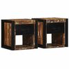 vidaXL Comodini 2 pz Multicolore 40x35x40cm in Legno Massello Recupero
