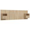 vidaXL Testiera Letto con Comodini in Legno Multistrato Rovere Sonoma