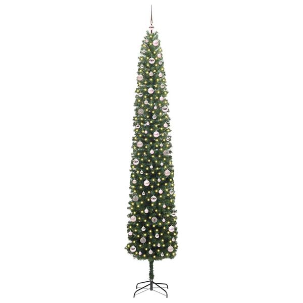 vidaXL Albero di Natale artificiale con 300 LED Verde 270 cm