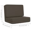 vidaXL Sedia a Sdraio da Terra Pieghevole Antracite in Similpelle