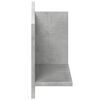 vidaXL Mobile a Parete 70x16,5x30 cm Grigio Cemento Legno Multistrato