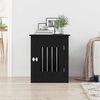 vidaXL Mobile per cuccia per cani Rovere Nero 55x75x65 cm in legno ingegnerizzato