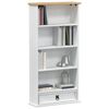 vidaXL Mobile per CD Bianco 52 x 17.5 x 103 cm Pino massello