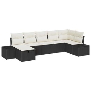 vidaXL Set di divani con cuscino 8 pcs polyrattan