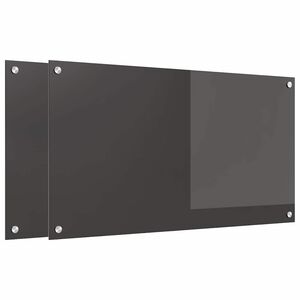 vidaXL Rivestimento da Cucina 2 pcs Grigio scuro 90 x 50 cm