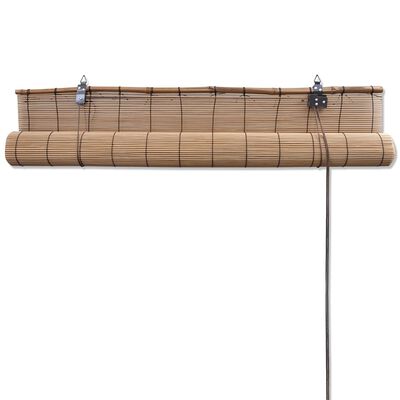 Tende a Rullo in Bambù Marrone 150x220 cm