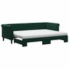 vidaXL Divano Letto Estraibile Materassi Verde Scuro 80x200 Velluto