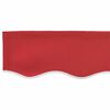 vidaXL Tenda a Braccio Rosso 580 x 20 cm Tela