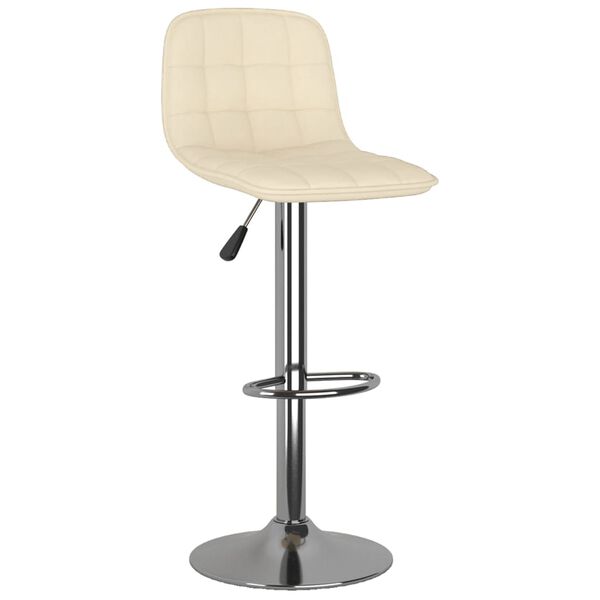 vidaXL Sgabelli da Bar 2 pz Crema in Tessuto