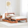 vidaXL Letto senza Materasso Marrone Cera 90x200 cm Legno di Pino