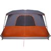 vidaXL Tenda da Campeggio con Portico 4 Persone Arancione Impermeabile