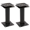 vidaXL Supporti Sedile Barca 2pzcon Sedile Girevole a 360&deg; in Acciaio