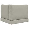 vidaXL Cuscino per divano da esterno 3 pcs Grigio Poliestere