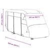 vidaXL Telo per Camper Grigio 570x235x275 cm in Tessuto Non Tessuto