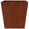 vidaXL Fioriere da Giardino 2 pz 40x40x40 cm in Acciaio Corten
