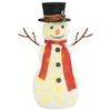vidaXL Figura Natalizia Pupazzo di Neve a LED Tessuto Pregiato 60 cm