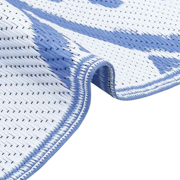 vidaXL Tappeto da esterno ARAKIL Azzurro 300 x 400 cm PP