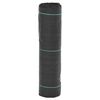 vidaXL Membrana anti-erbacce nera 0,5x50 m PP