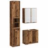 vidaXL Set di Armadi da Bagno 3 pz Legno vecchio Legno ingegnerizzato