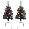 vidaXL Alberi di Natale Artificiale per Viali 2 pz 76 cm in PVC