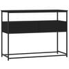 vidaXL Tavolino Consolle Nero 100x40x75 cm in Legno Multistrato