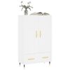vidaXL Credenza Bianca 69,5x31x115 cm in Legno Multistrato