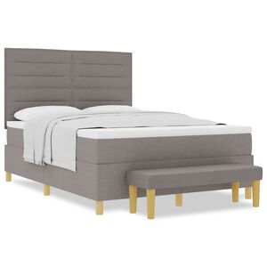 vidaXL Letto a molle con testiera Talpa 200 x 140 cm Tessuto