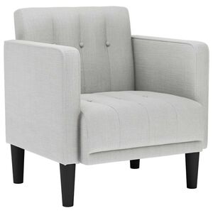 vidaXL Divano Sedia con Braccioli Grigio Nuvola 53 cm in Tessuto
