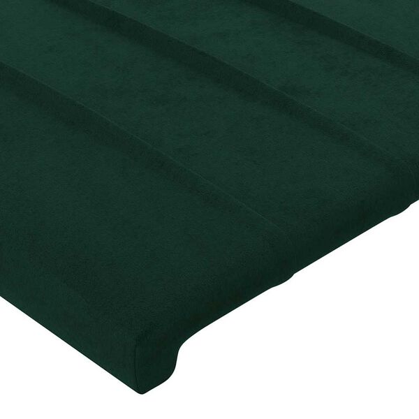 vidaXL Testiere 2 pz Verde Scuro 100x5x78/88 cm in Velluto