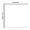 vidaXL Telo con Occhielli Trasparente 6 x 6 m Polietilene