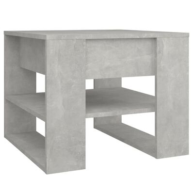 vidaXL Tavolino Salotto Grigio Cemento 55,5x55x45 cm Legno Multistrato