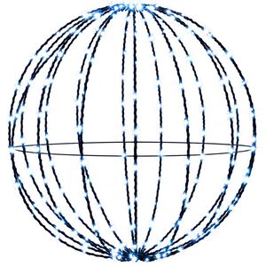 vidaXL Luce a punta di Natale 96 LED Blu Diametro 30 x 32 cm