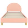 vidaXL Struttura letto bambini con testata Rosa 90 x 200 cm