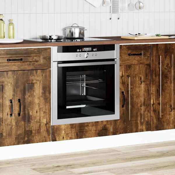 vidaXL Armadio per Forno Kalmar Rovere Fumo in Legno Multistrato