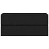 vidaXL Mobile Lavabo Rovere Nero 100x38,5x45 cm Legno Multistrato