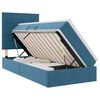 vidaXL Letto con contenitore e materasso Blu Scuro 90 x 190 cm Velluto