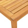 vidaXL Lettini Prendisole 2 pz e Tavolo Grigio Legno Acacia/Textilene