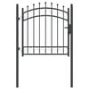 vidaXL Cancello della recinzione con punte EMMEN 104 x 97 cm