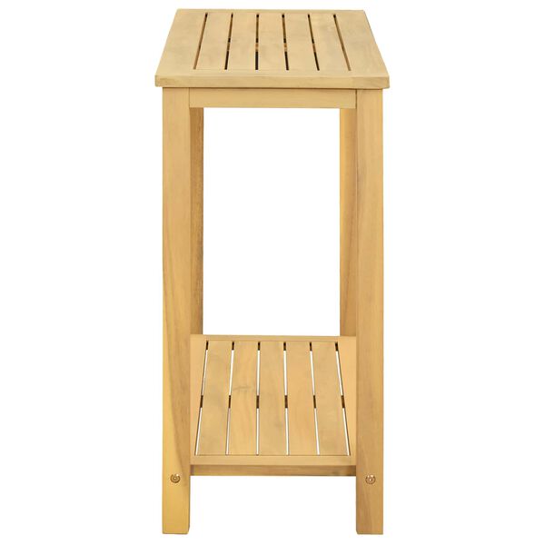 vidaXL Tavolo Consolle da Giardino 80x35x75cm Legno Massello di Acacia