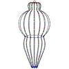 vidaXL Luce a punta di Natale 320 LED Multicolore &Oslash; 40 x 75 cm