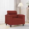 vidaXL Poltrona Rosso Vino 60 cm in Similpelle